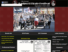 Tablet Screenshot of eastportpiratefestival.com